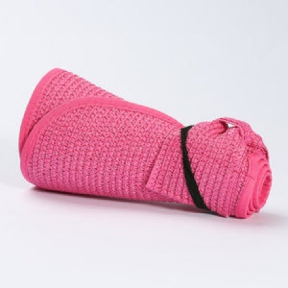 PINK ROLL UP HAT - Picture 2 of 2